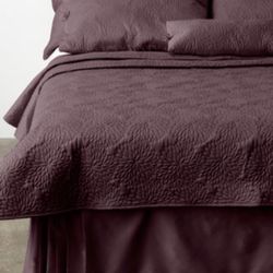 DKNY Purple Chrysanthemum Queen Quilt 