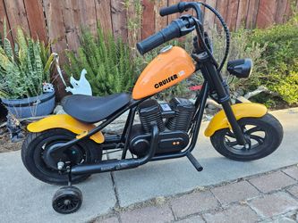 Hyper cruiser 12 Electric mini motorcycle kids bike training wheels