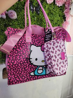 Hello kitty travel tote bag