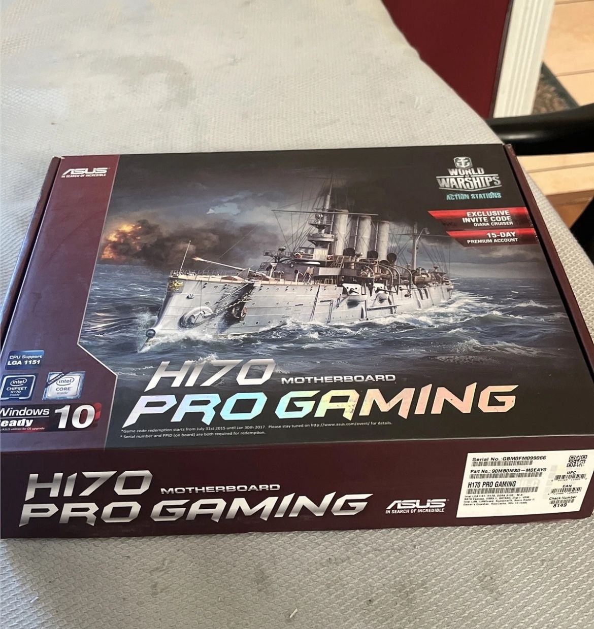 ASUS H170-PRO Gaming Motherboard New Open Box