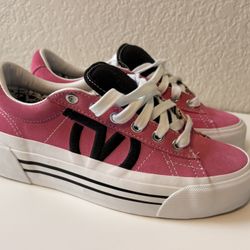 Vans Old Skool Stacked Platform Sneakers — Hot Pink Suede, Women’s 7.5 — New With Tags