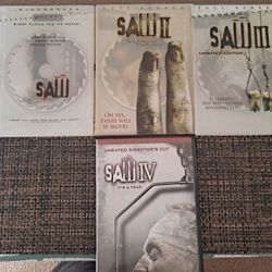 Saw 1,2,3,4 - DVDs Lot 