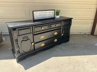 Black dresser