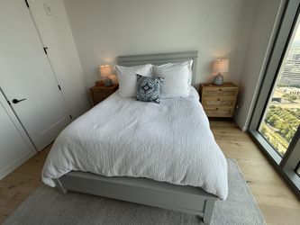 Crate & Barrel Queen Bed Frame