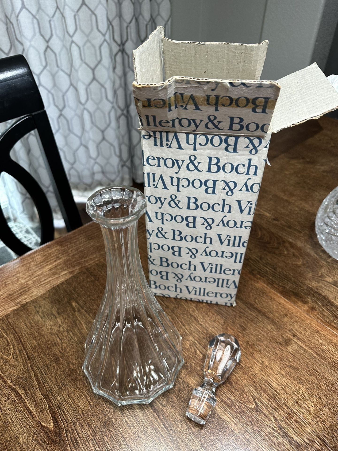 Vintage Villeroy & Boch Wine Decanter Modern Style