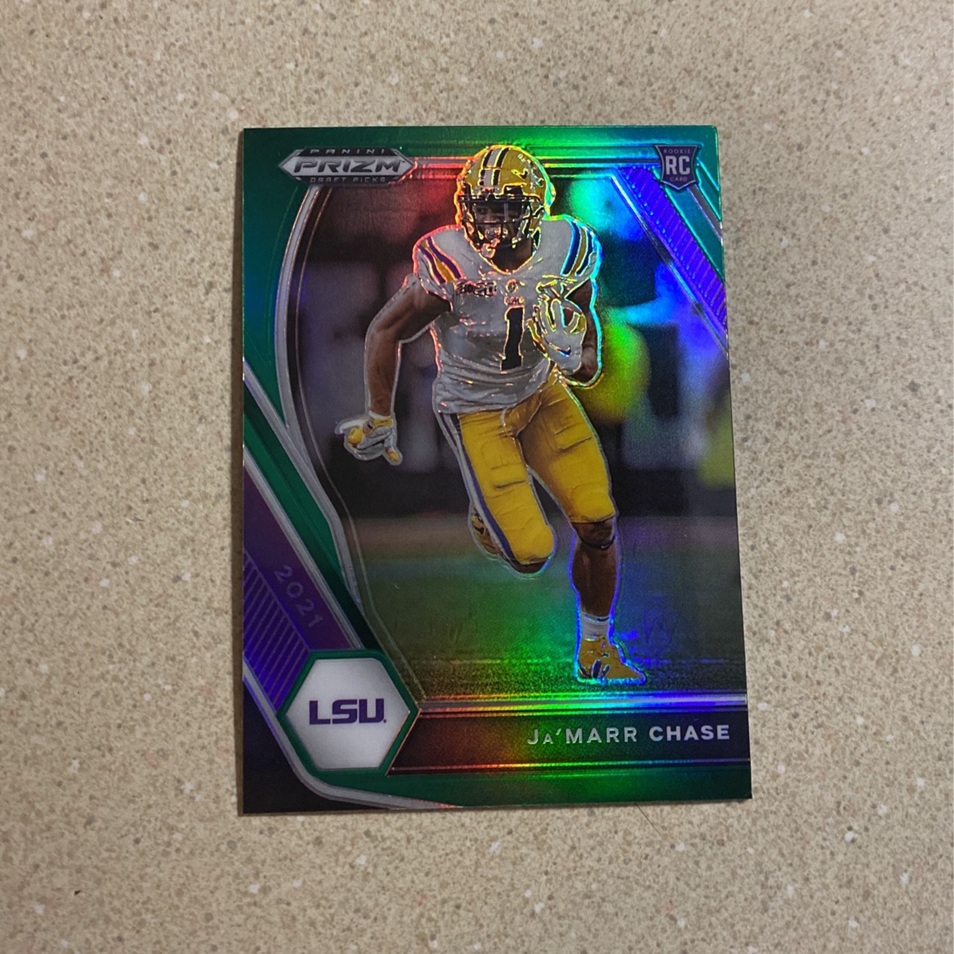 jamarr chase green prizm draft picks rookie