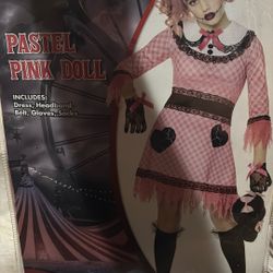 Pastel pink doll costume