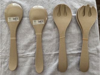 HD Designs Outdoors Salad Servers Natural Rhythm Mod Set of 4  new  #outdoors #salad Set  of 4  The price for one set 😊