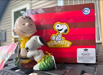 Peanuts Snoopy Hugging Charlie Brown Salt & Pepper Shaker Set