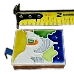 Mini Ceramic Matchbox Cover 1.5"x2" Hand Painted (matches not included)