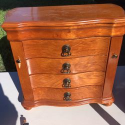 Antique Wood Jewelry Box