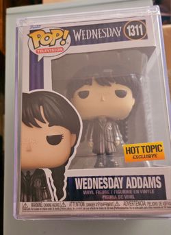 BLEMISHED Funko Pop! Wednesday Addams Metallic Jenna Ortega Hot Topic Pop 1311