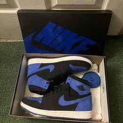 Jordan 1 Black Royal Blue and White