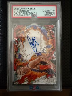 STEPHEN CURRY PSA 10 AUTO 3/25