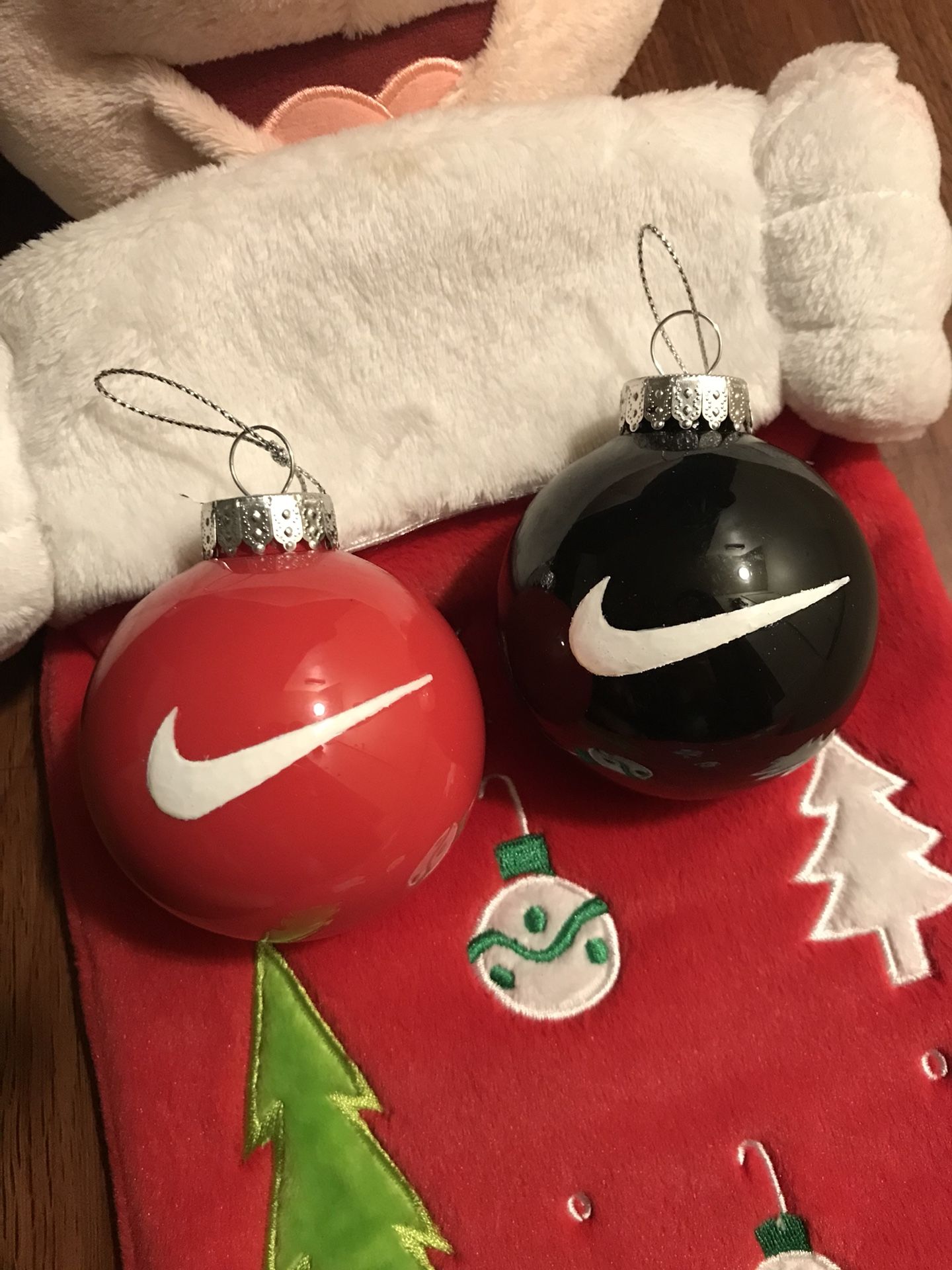 Christmas ornaments Nike hand painted $10