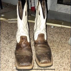 Justin Work Boots Wellington 11D Hard Toe Cowboy Boots 