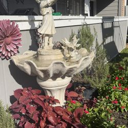 garden fountain