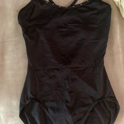 Ladies Size M Black Leotard 