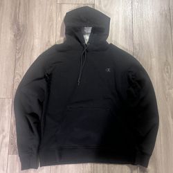 Black Champion Pullover Hoodie