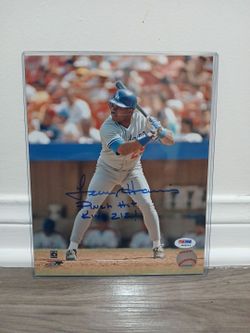 Dodgers- Lenny Harris autographed photo