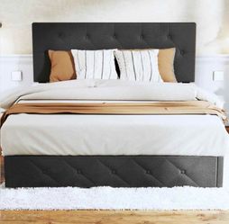 Queen bed frame WITH box spring