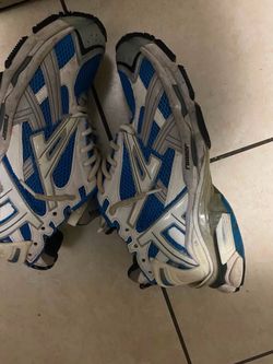 blue and white balenciaga runners