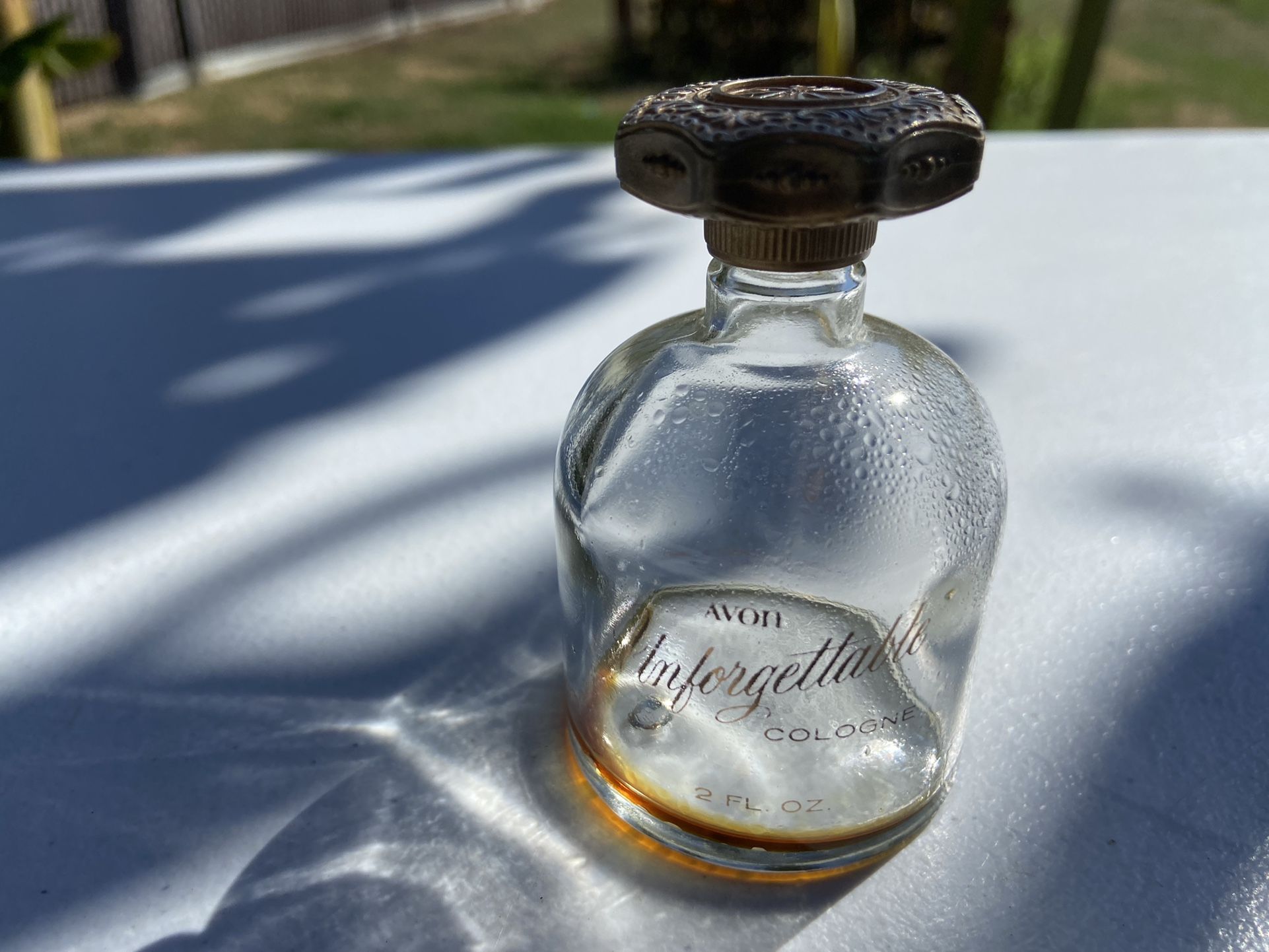 Vintage Collectible Perfume Glass Bottle
