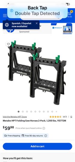 2 Folding saw horses