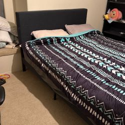 Modern Queen Bed Frame – Comfortable & Solid