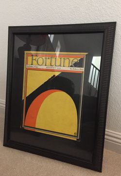 Fortune magazine, August 1932 in an expensive frame.