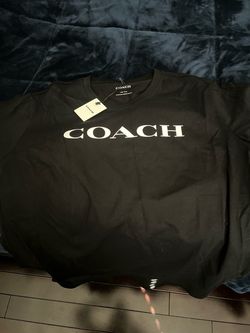 Coach Black Logo T-Shirt Large