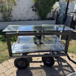 Smoke Glass Entertainment Center