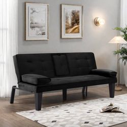 Futon Sofa Bed Couch – $35– Pickup in City of Industry