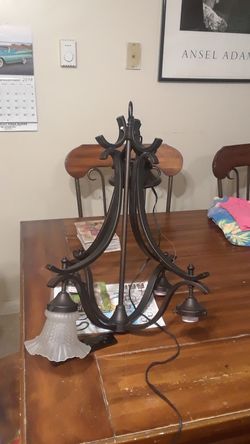 Iron chandelier