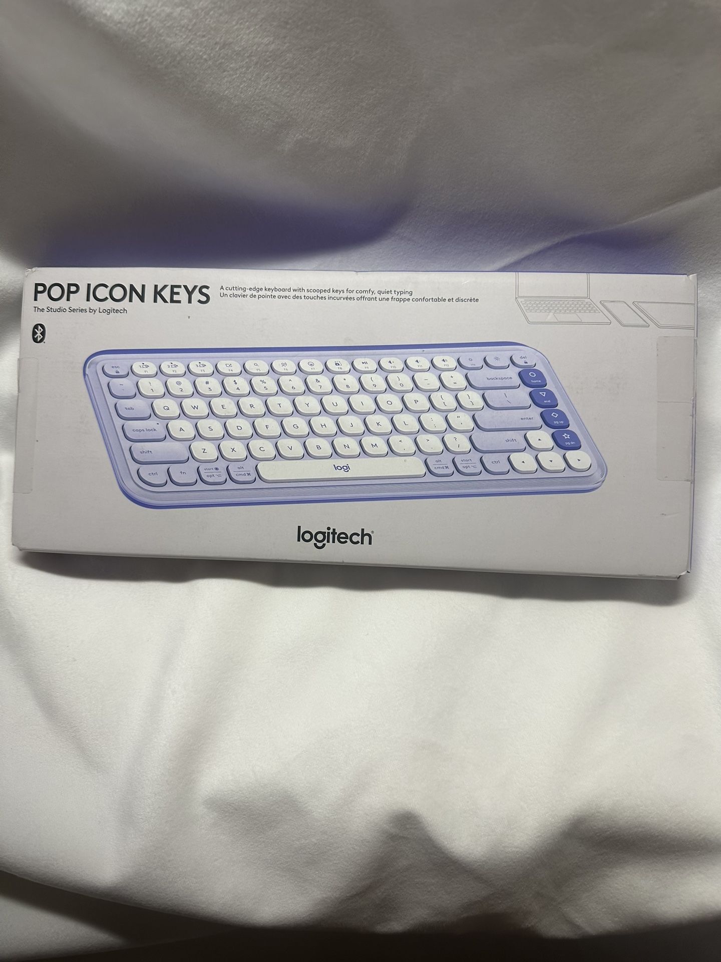 π Logitech POP Keys Wireless Mechanical Bluetooth Keyboard β Mist Purple β NEW Sealed