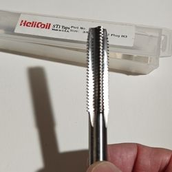 HELI-COIL Screw Thread Insert STI Tap: 3/8"-16 Thread Size, 1 21/32 in Thread Lg, Plug, Right Hand