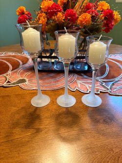 GLASS VOTIVE CANDLE HOLDERS