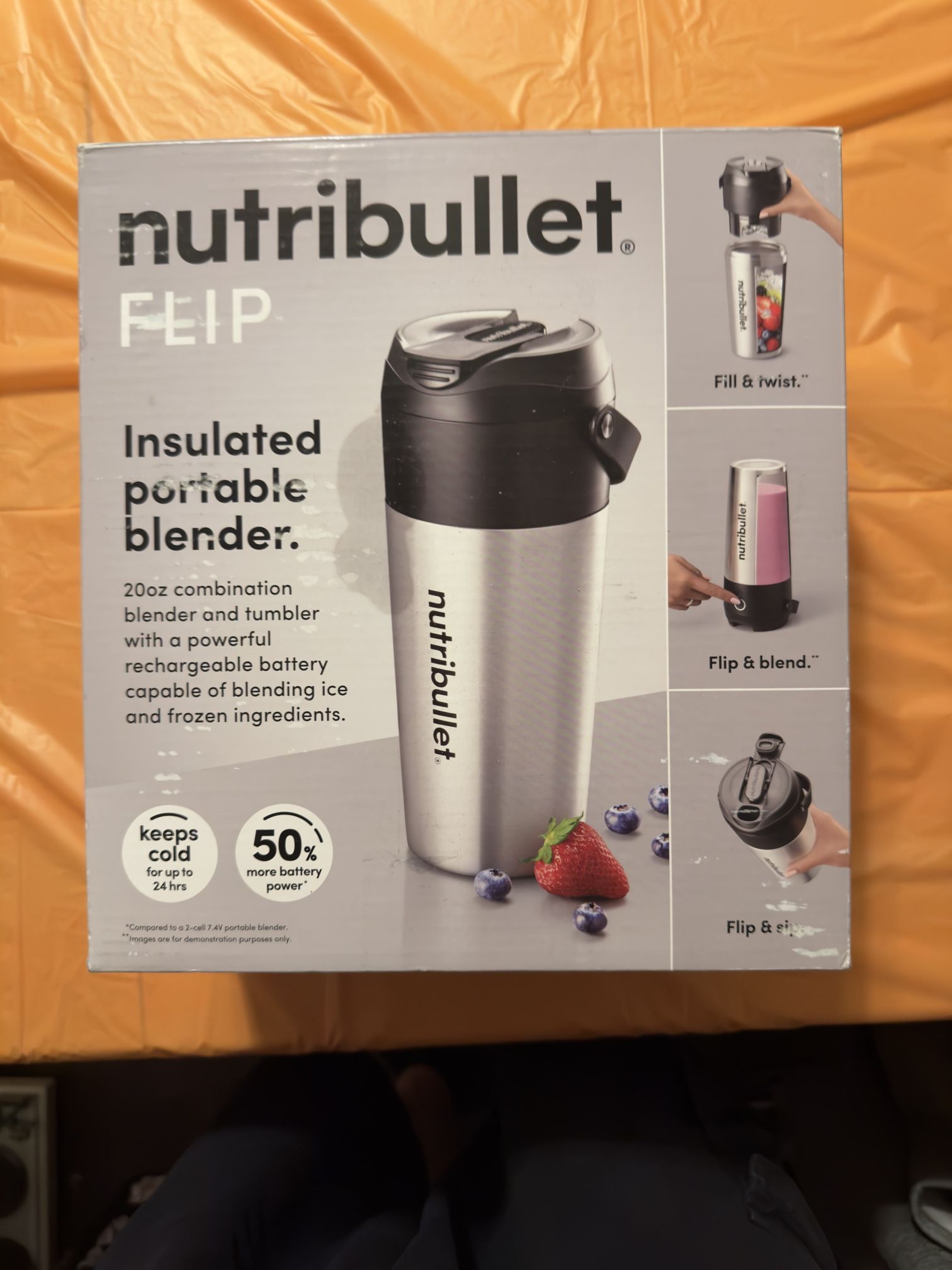 Nutribullet Flip – Insulated Portable Blender (Brand New)