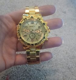 Geneva Watch Gold - Brand New Still In Package - $15