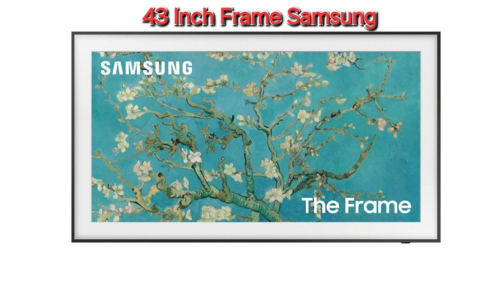 43 Inch Frame Samsung Smart TV 4K UHD QLED with 120 Hz refresh rate New In The Box.