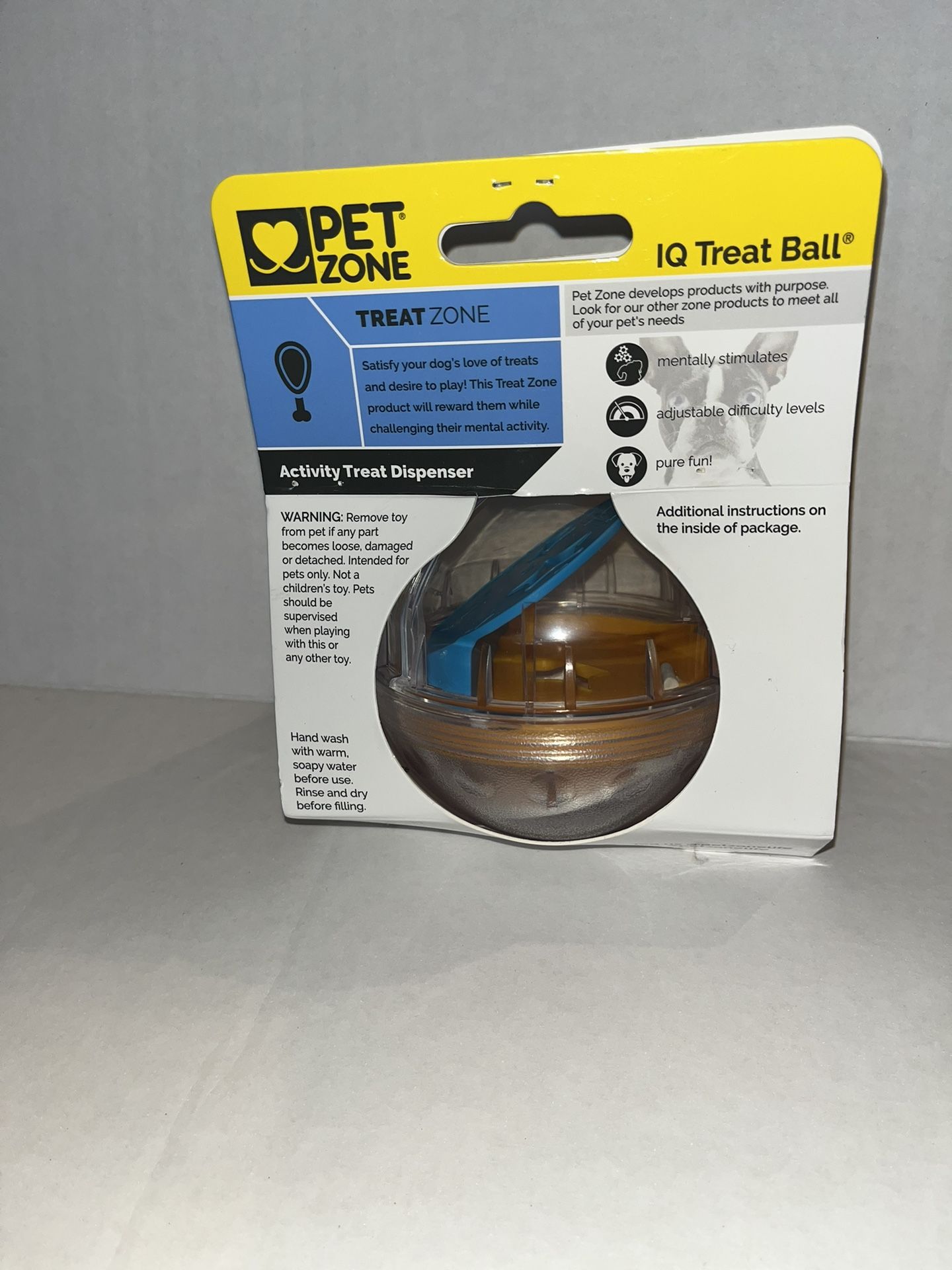 Pet zone IQ TreatBall Activity Treat Dispenser Dog Toy 4 In for Sale in New  Brunswick, NJ - OfferUp