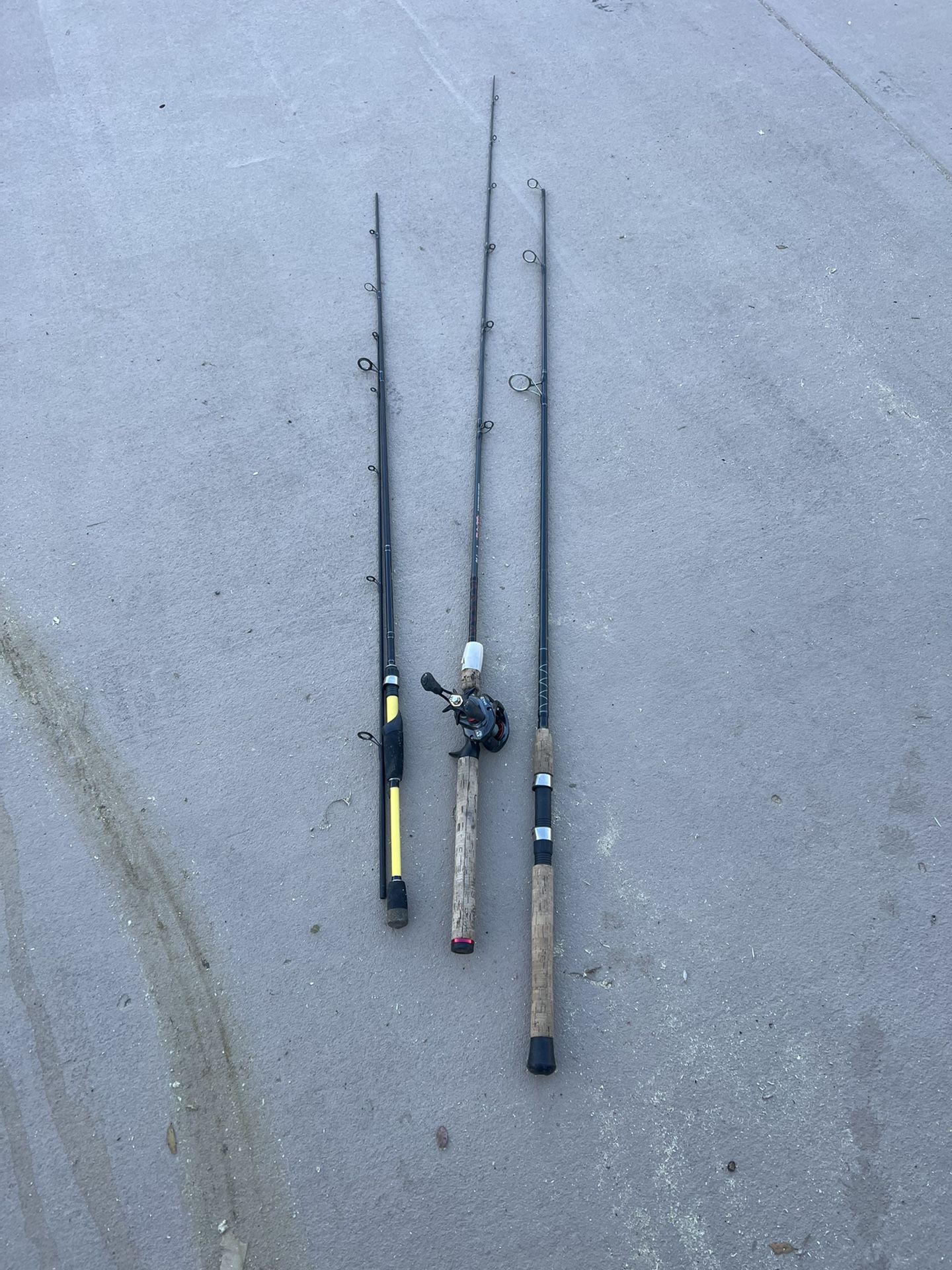 fishing rods.