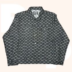 FTP Jacquard Denim Trucker Jacket (Large)