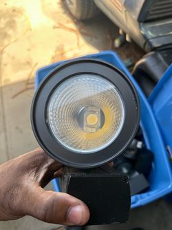 Black COB LED Outdoor Spotlight