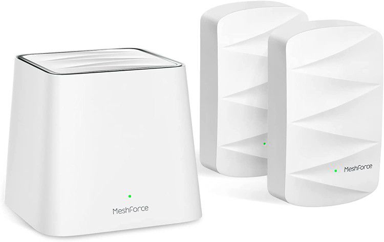 Meshforce M3 Mesh WiFi System, Mesh Router for Wireless Internet, Up to 4500 sq.ft （6+ Rooms） Whole Home Coverage, WiFi Router Replacement, Parental C