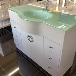 48” Bathroom Vanity Cabinet Solid Wood 