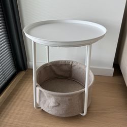 Beige Side Coffee Table