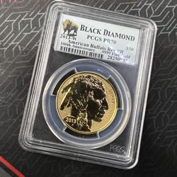 Gold Reverse Buffalo  24k coin