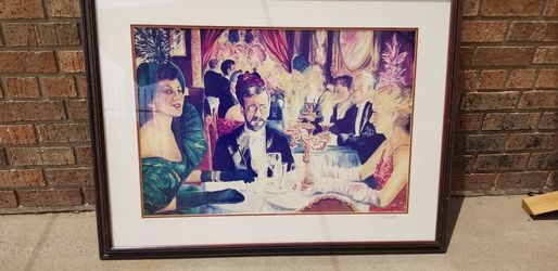 Billie Coyne fancy dining? Limited edition COA print number 1 out of 25 1995