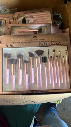 Ioni Rose Gold Goddess 15-Pc Brush Set